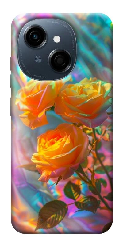 Чехол itsPrint Golden rose для TECNO Spark Go 1, цветы, купить оптом с доставкой
