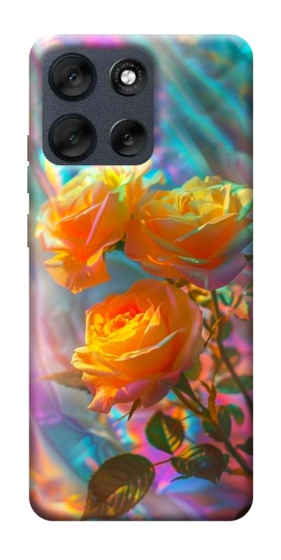 Чехол itsPrint Golden rose для Motorola Moto G56 5G, цветы, купить оптом с доставкой