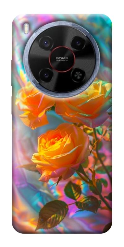 Чехол itsPrint Golden rose для ZTE Nubia V70 Max, цветы, купить оптом с доставкой