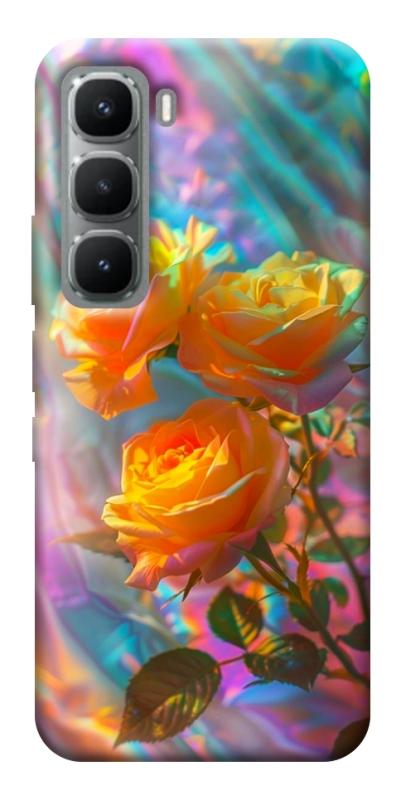 Чехол itsPrint Golden rose для Infinix Hot 60 Pro, цветы, купить оптом с доставкой