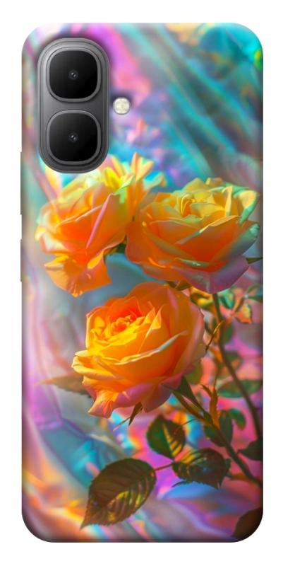 Чехол itsPrint Golden rose для Infinix Smart 10, цветы, купить оптом с доставкой