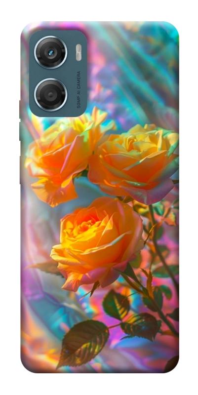 Чехол itsPrint Golden rose для Motorola Moto G06, цветы, купить оптом с доставкой