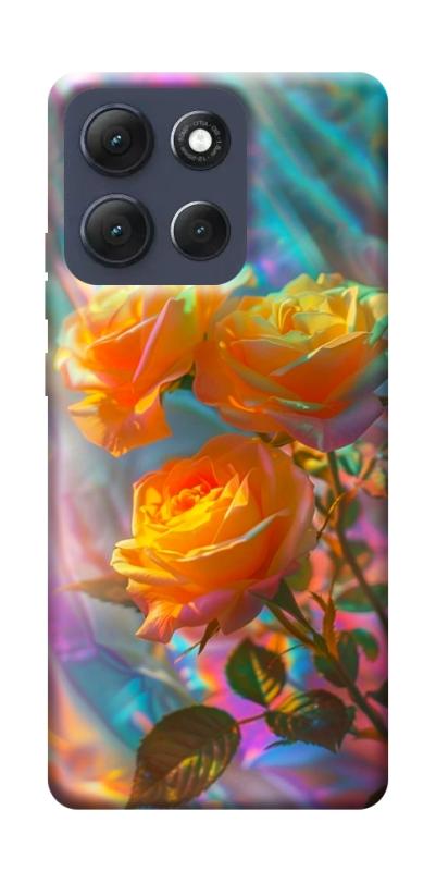 Чехол itsPrint Golden rose для Motorola Moto G86 Power, цветы, купить оптом с доставкой