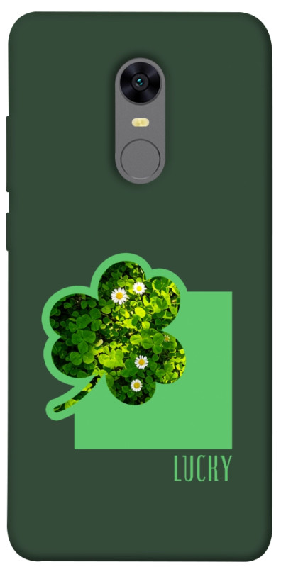 Чехол itsPrint Clover sign для Xiaomi Redmi 5 Plus / Redmi Note 5 (Single Camera), цветы, купить оптом с доставкой