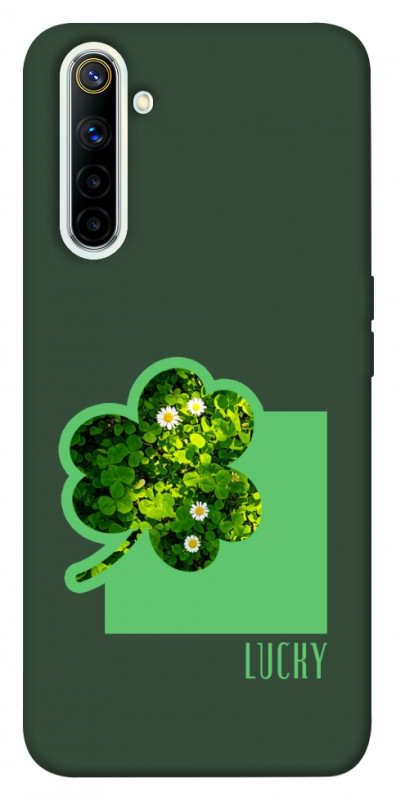 Чехол itsPrint Clover sign для Realme 6, цветы, купить оптом с доставкой