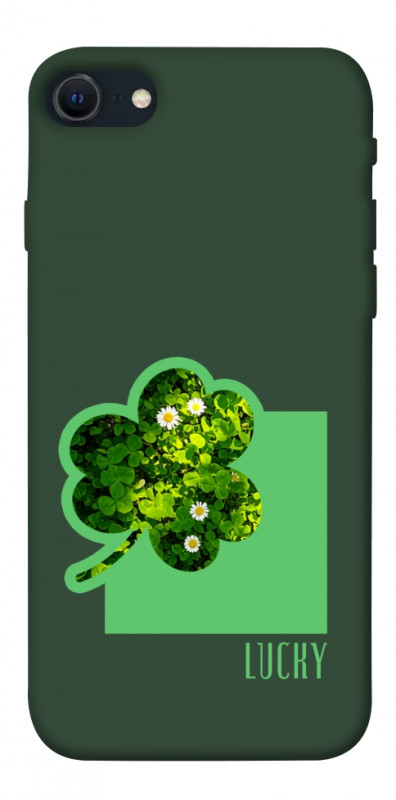 Чехол itsPrint Clover sign для Apple iPhone SE (2020), цветы, купить оптом с доставкой
