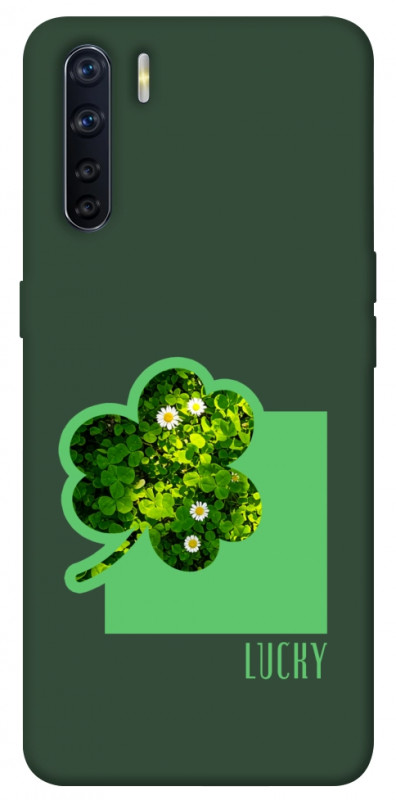 Чехол itsPrint Clover sign для Oppo A91, цветы, купить оптом с доставкой
