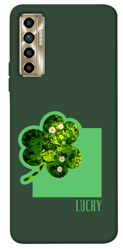 Чехол itsPrint Clover sign для TECNO Camon 17P, цветы, купить оптом с доставкой