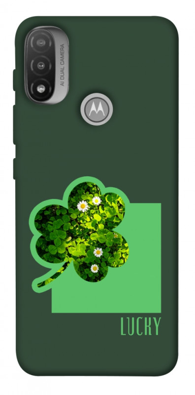Чехол itsPrint Clover sign для Motorola Moto E20, цветы, купить оптом с доставкой