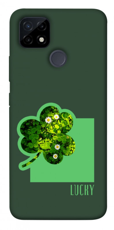 Чехол itsPrint Clover sign для Realme C12, цветы, купить оптом с доставкой