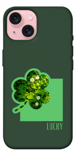 Чехол itsPrint Clover sign для Apple iPhone 15 (6.1")