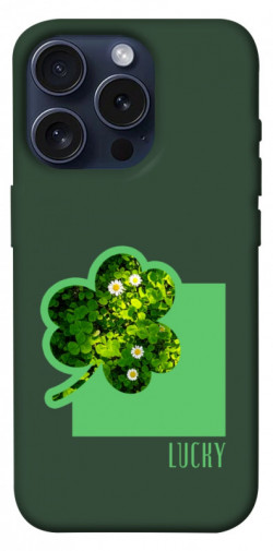 Чехол itsPrint Clover sign для Apple iPhone 15 Pro (6.1")