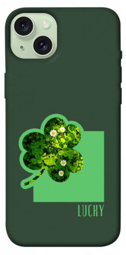 Чехол itsPrint Clover sign для Apple iPhone 15 Plus (6.7")