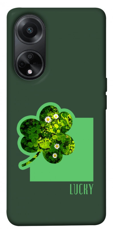 Чехол itsPrint Clover sign для Oppo A58 4G, цветы, купить оптом с доставкой