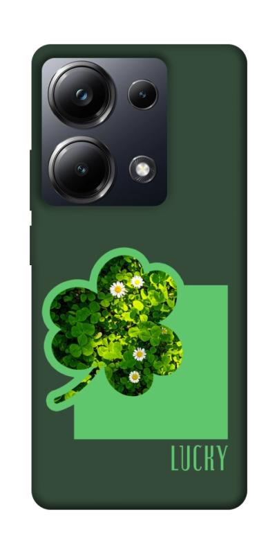 Чохол itsPrint Clover sign для Xiaomi Redmi Note 13 Pro 4G, квіти, купити оптом з доставкою