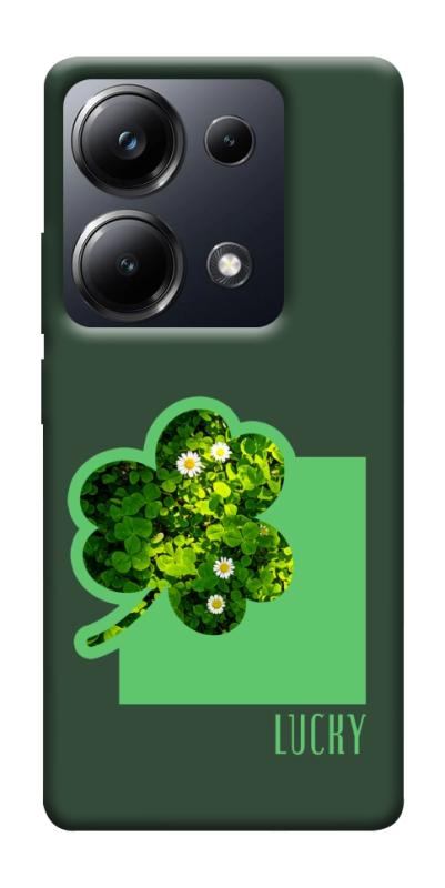 Чехол itsPrint Clover sign для Xiaomi Redmi 13 4G / Poco M6 4G, цветы, купить оптом с доставкой