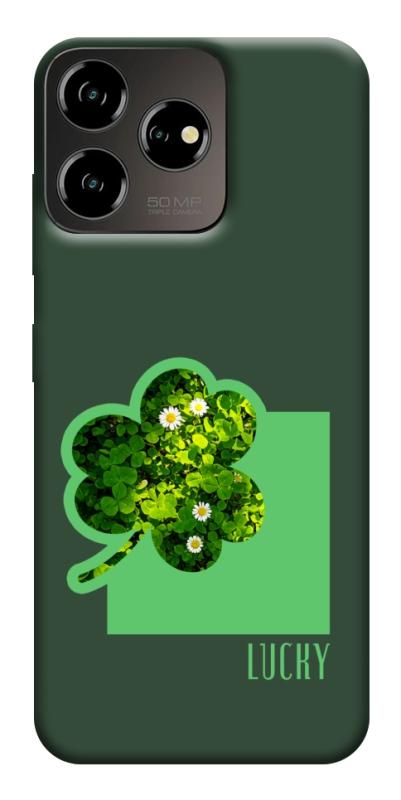 Чехол itsPrint Clover sign для ZTE Blade V50 Desing 4G, цветы, купить оптом с доставкой