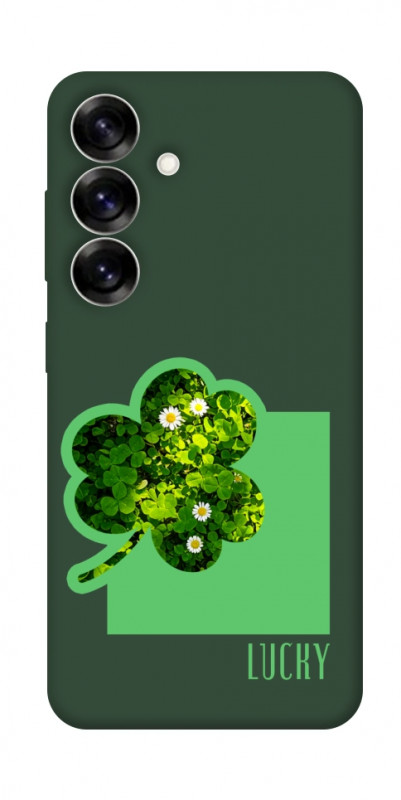 Чехол itsPrint Clover sign для Samsung Galaxy S25+, цветы, купить оптом с доставкой