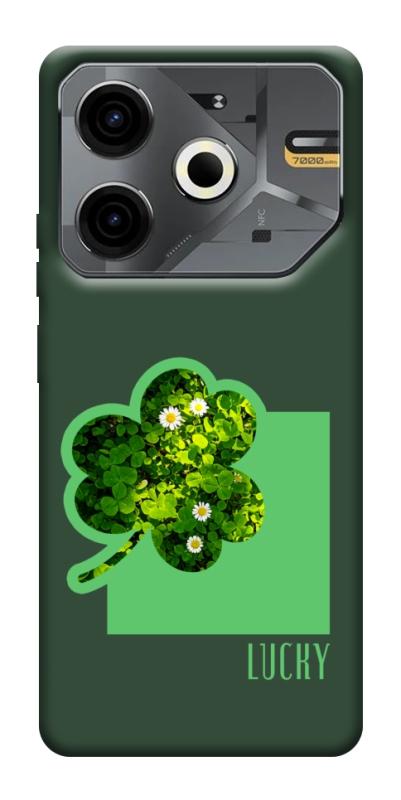 Чехол itsPrint Clover sign для TECNO Pova 6 Neo (LI6), цветы, купить оптом с доставкой
