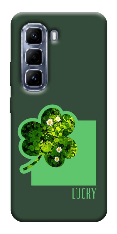 Чехол itsPrint Clover sign для Infinix Hot 50 Pro, цветы, купить оптом с доставкой