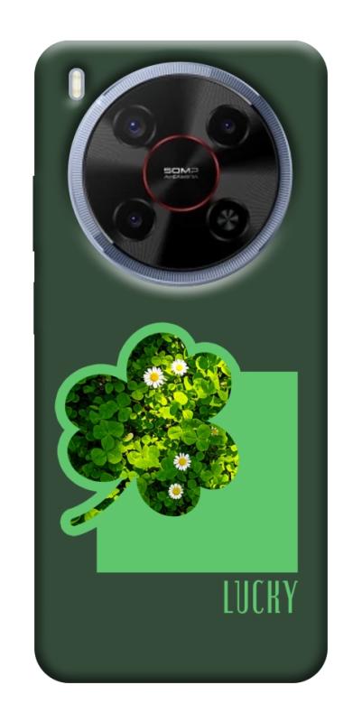 Чехол itsPrint Clover sign для ZTE Nubia V70 Max, цветы, купить оптом с доставкой