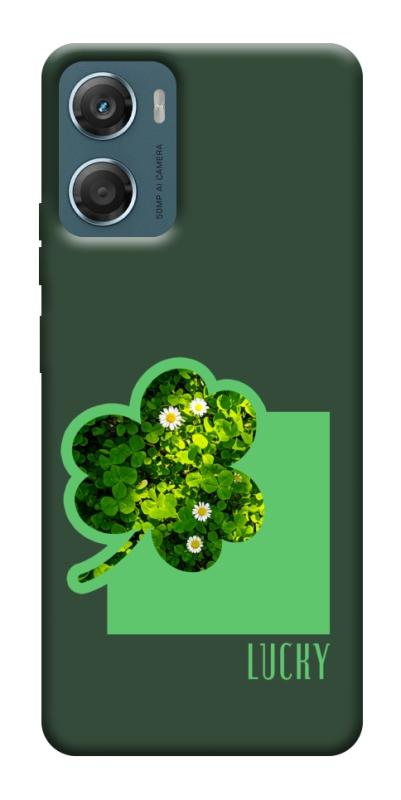 Чехол itsPrint Clover sign для Motorola Moto G06, цветы, купить оптом с доставкой