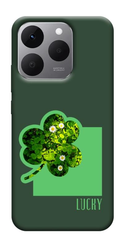 Чехол itsPrint Clover sign для Realme 15T, цветы, купить оптом с доставкой
