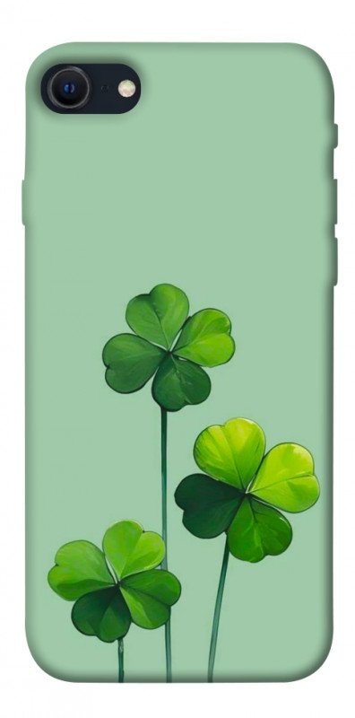 Чехол itsPrint Lucky clover для Apple iPhone SE (2020), цветы, купить оптом с доставкой