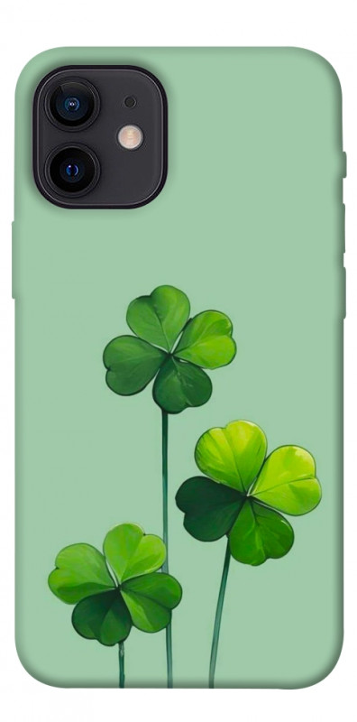 Чохол itsPrint Lucky clover для Apple iPhone 12 mini (5.4"), квіти, купити оптом з доставкою