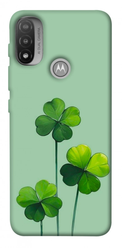 Чехол itsPrint Lucky clover для Motorola Moto E20, цветы, купить оптом с доставкой