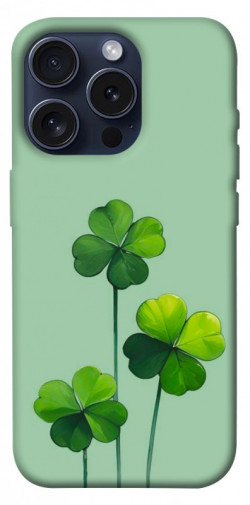 Чехол itsPrint Lucky clover для Apple iPhone 15 Pro (6.1")