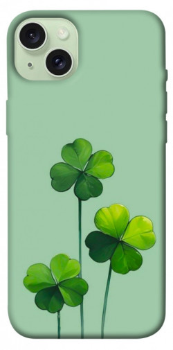 Чехол itsPrint Lucky clover для Apple iPhone 15 Plus (6.7")