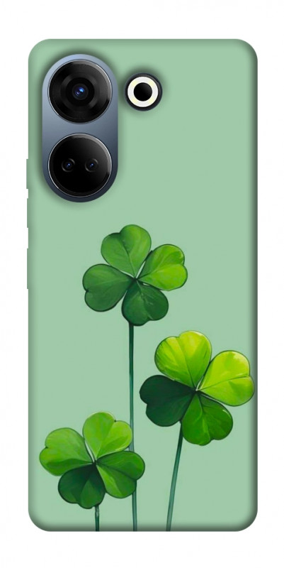 Чехол itsPrint Lucky clover для TECNO Camon 20 Pro (CK7n), цветы, купить оптом с доставкой