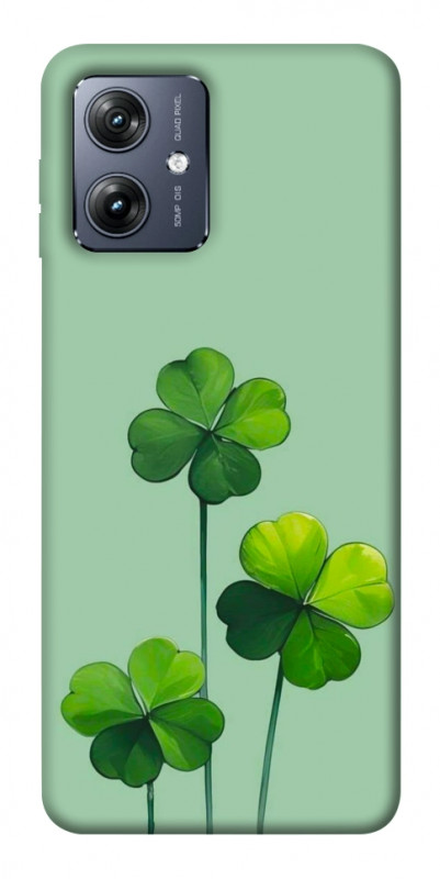 Чехол itsPrint Lucky clover для Motorola Moto G54, цветы, купить оптом с доставкой