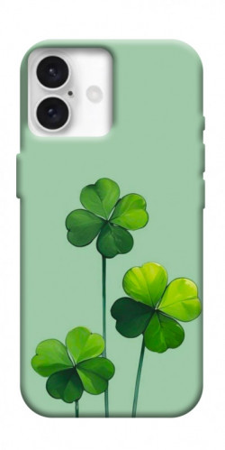Чехол itsPrint Lucky clover для Apple iPhone 16 (6.1")