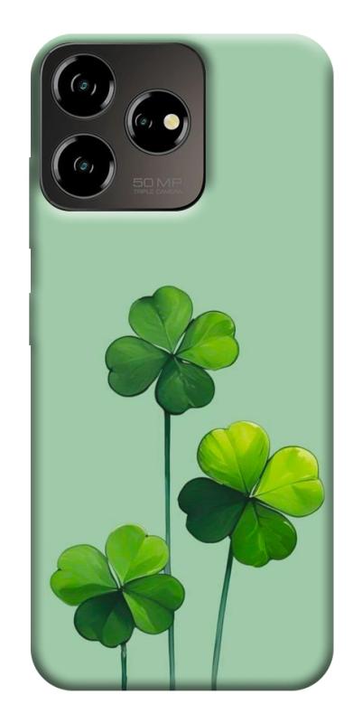 Чехол itsPrint Lucky clover для ZTE Blade V50 Desing 4G, цветы, купить оптом с доставкой
