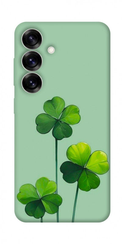 Чехол itsPrint Lucky clover для Samsung Galaxy S25+, цветы, купить оптом с доставкой