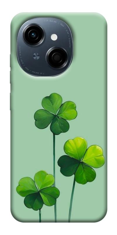 Чехол itsPrint Lucky clover для TECNO Spark Go 1, цветы, купить оптом с доставкой