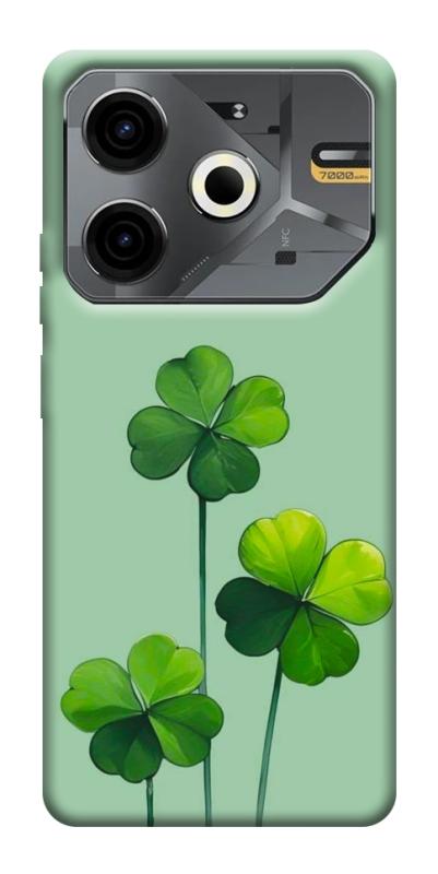 Чехол itsPrint Lucky clover для TECNO Pova 6 Neo (LI6), цветы, купить оптом с доставкой