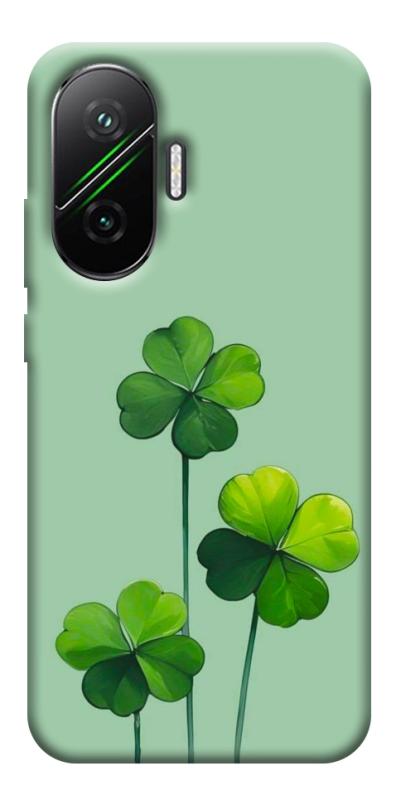 Чехол itsPrint Lucky clover для Xiaomi Poco F7, цветы, купить оптом с доставкой