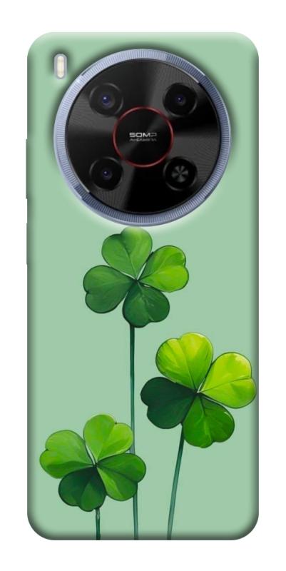 Чехол itsPrint Lucky clover для ZTE Nubia V70 Max, цветы, купить оптом с доставкой