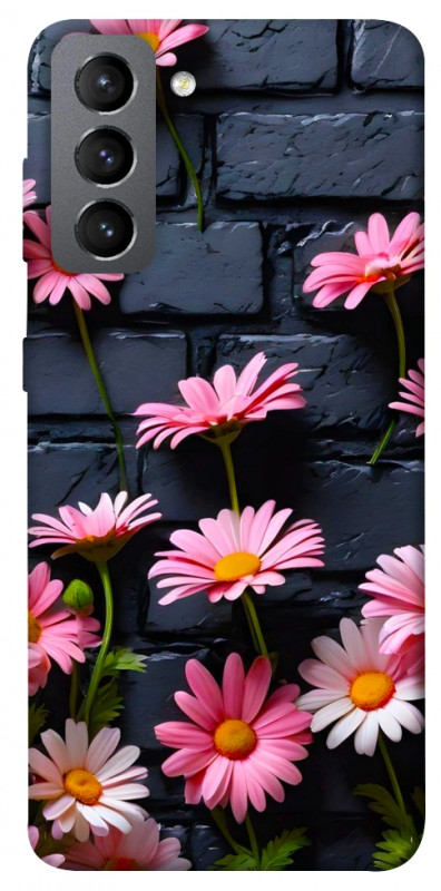 Чехол itsPrint Розовый контраст для Samsung Galaxy S21 FE, цветы, купить оптом с доставкой