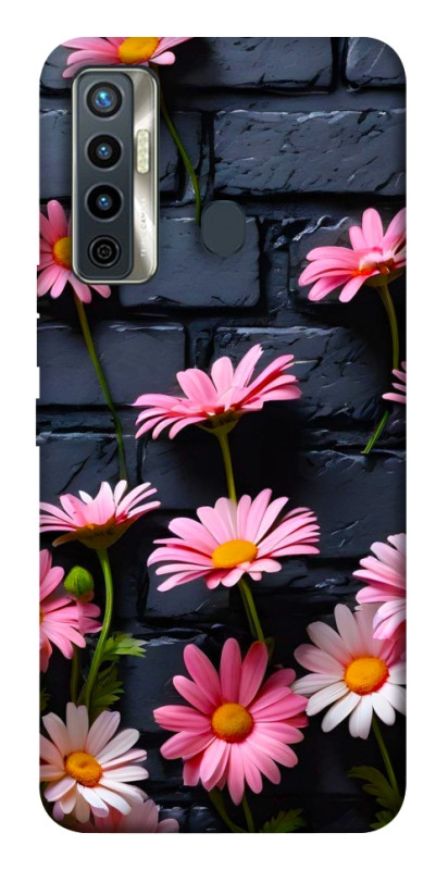 Чехол itsPrint Розовый контраст для TECNO Camon 17 Pro, цветы, купить оптом с доставкой