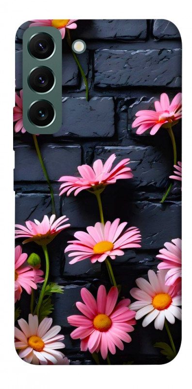 Чехол itsPrint Розовый контраст для Samsung Galaxy S22, цветы, купить оптом с доставкой