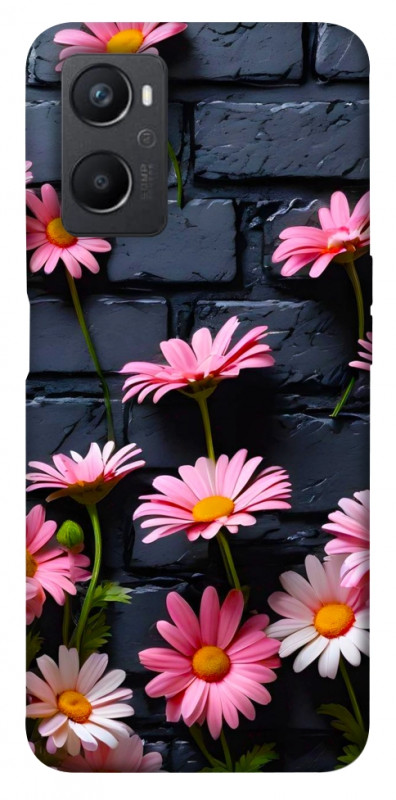 Чехол itsPrint Розовый контраст для Oppo A96, цветы, купить оптом с доставкой