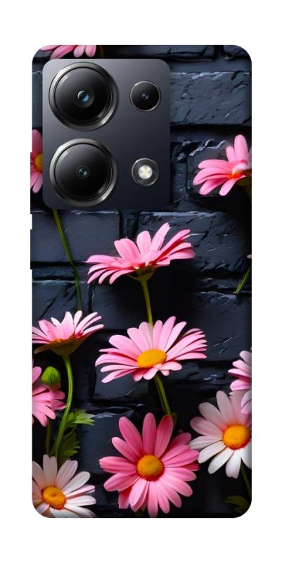 Чехол itsPrint Розовый контраст для Xiaomi Redmi Note 13 Pro 4G, цветы, купить оптом с доставкой
