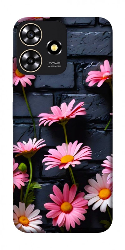 Чохол itsPrint Рожевий контраст для ZTE Blade A73 4G, квіти, купити оптом з доставкою