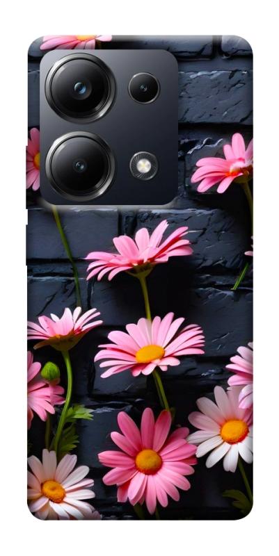 Чехол itsPrint Розовый контраст для Xiaomi Redmi 13 4G / Poco M6 4G, цветы, купить оптом с доставкой