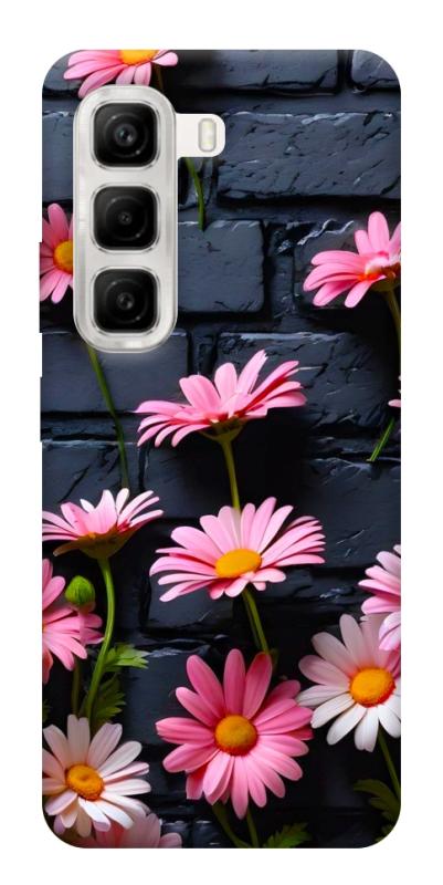 Чехол itsPrint Розовый контраст для Infinix Hot 50 4G, цветы, купить оптом с доставкой