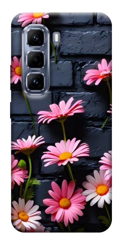 Чехол itsPrint Розовый контраст для Infinix Hot 50 Pro, цветы, купить оптом с доставкой